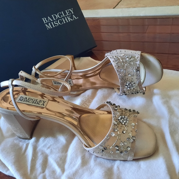 Badgley Mischka Block Heel Shoes - Picture 4 of 4